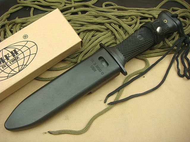 Coltello Marina MK3 MOD 0 USN di MFH con Fodero Rigido