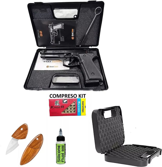 Dissuasore Acustico Pistola a Salve Bruni 92 Cal. 9 Compreso Kit